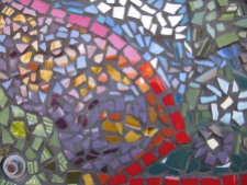 mosaic mural detail