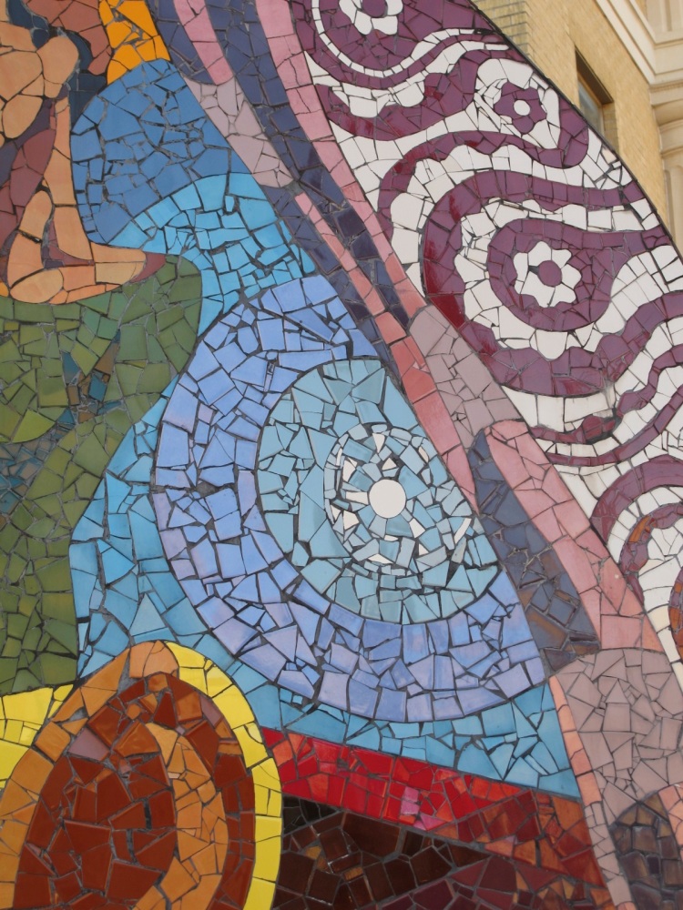 abstract tile mosaic detail