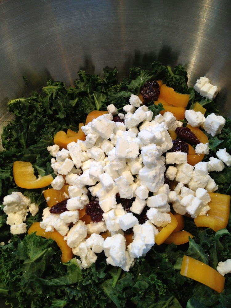 goat cheese added